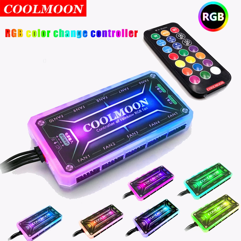 Desk Setup Usb Hub - COOLMOON ARGB Controller 12V 5A 6Pin