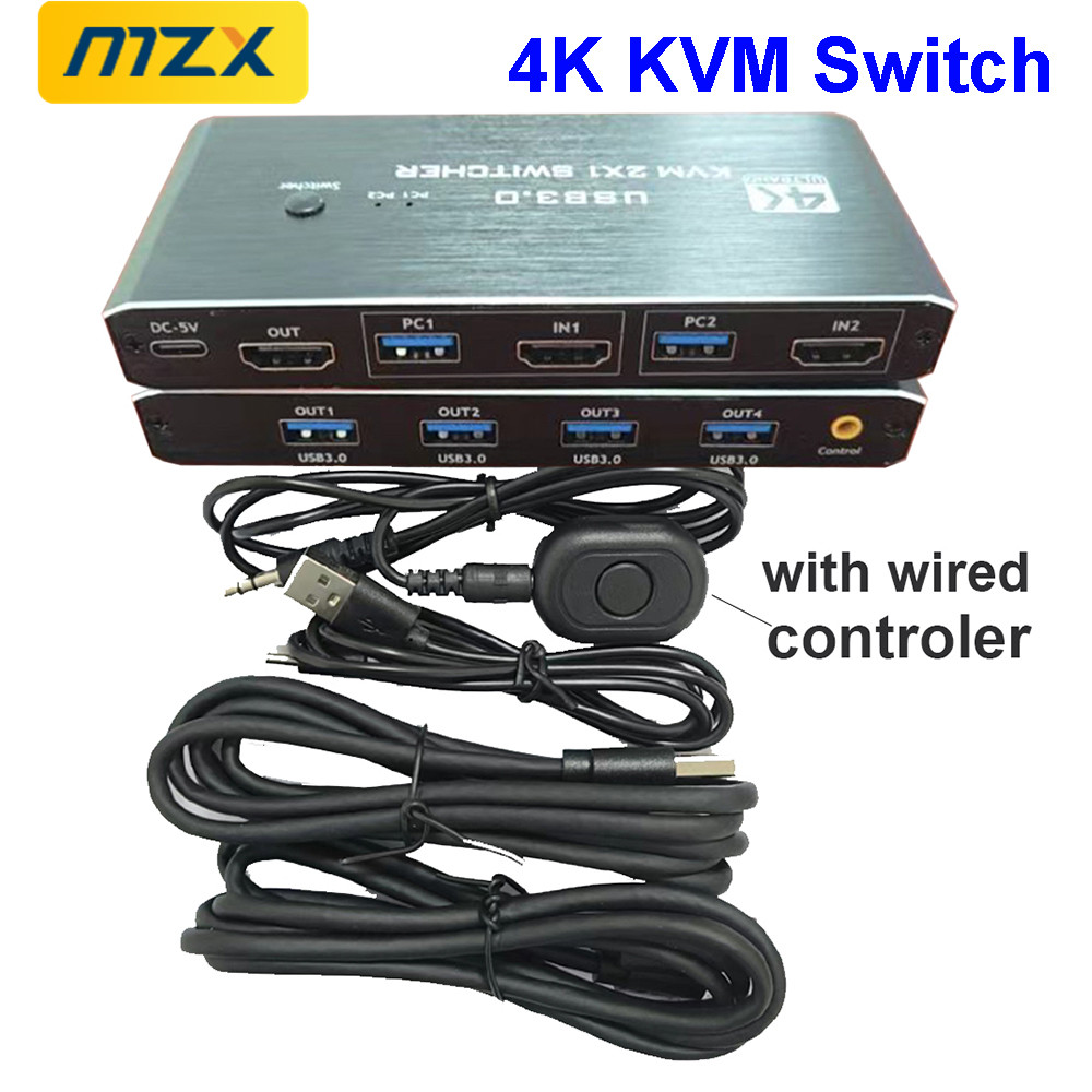 Desk Setup Usb Hub - KVM Switch 4K 60Hz Switcher USB