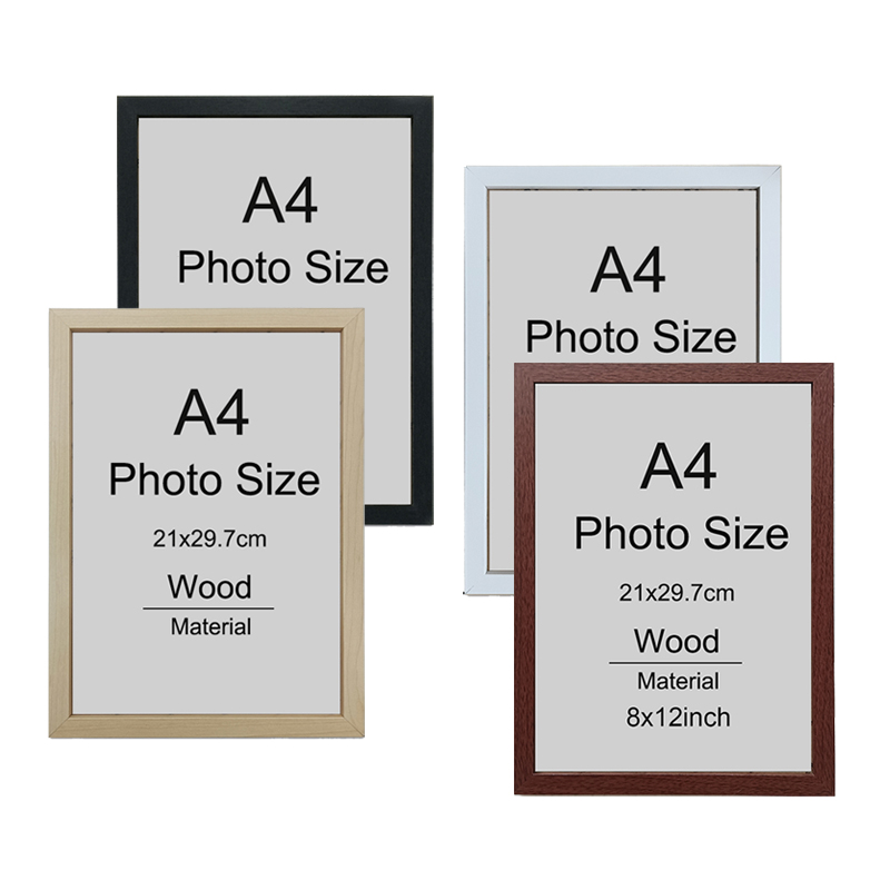 Desk Setup Photo - 1/2/3pcs Wood Picture Frame A4 8X12in