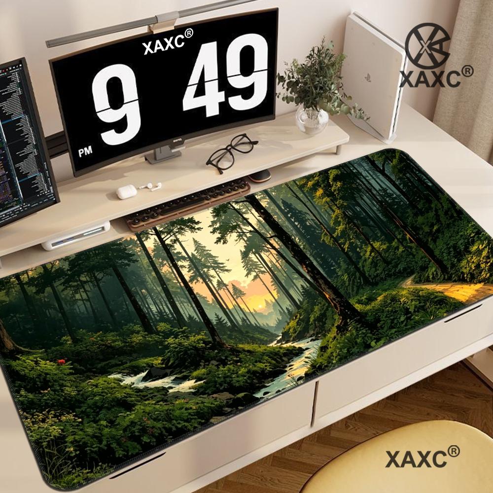 Desk Setup Natural - Forest Escape XXL Mouse Pad Tranquil