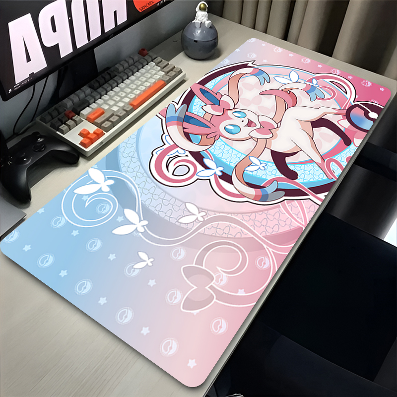 Desk Setup Mat - Large Pink Cute Mousepad XXL Gaming