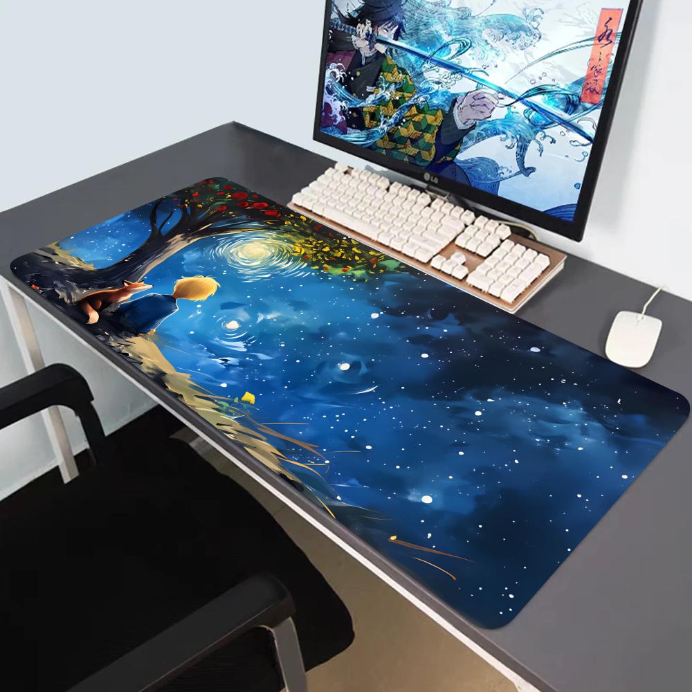 Desk Setup Red - HYBXAXC Red, Mouse Starry Pad Desk
