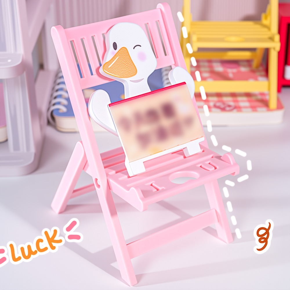 Mini Folding Chair Phone Stand - Desk Setup Options recension och pris