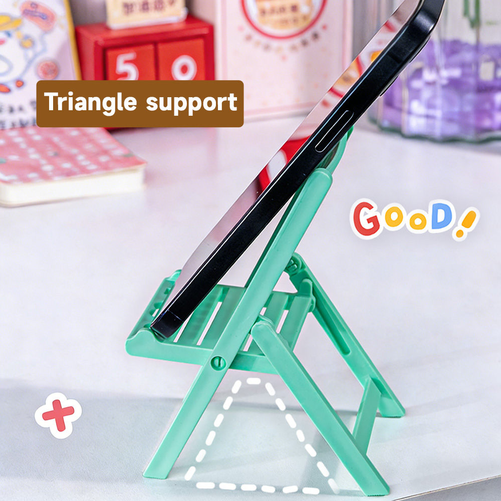 Mini Folding Chair Phone Stand - Desk Setup Options recension och pris