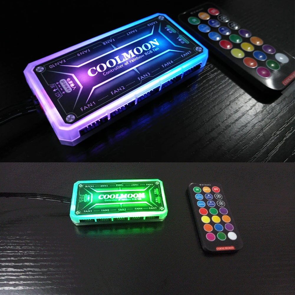 COOLMOON ARGB Controller 12V 5 - Desk Setup Usb Hub recension och pris