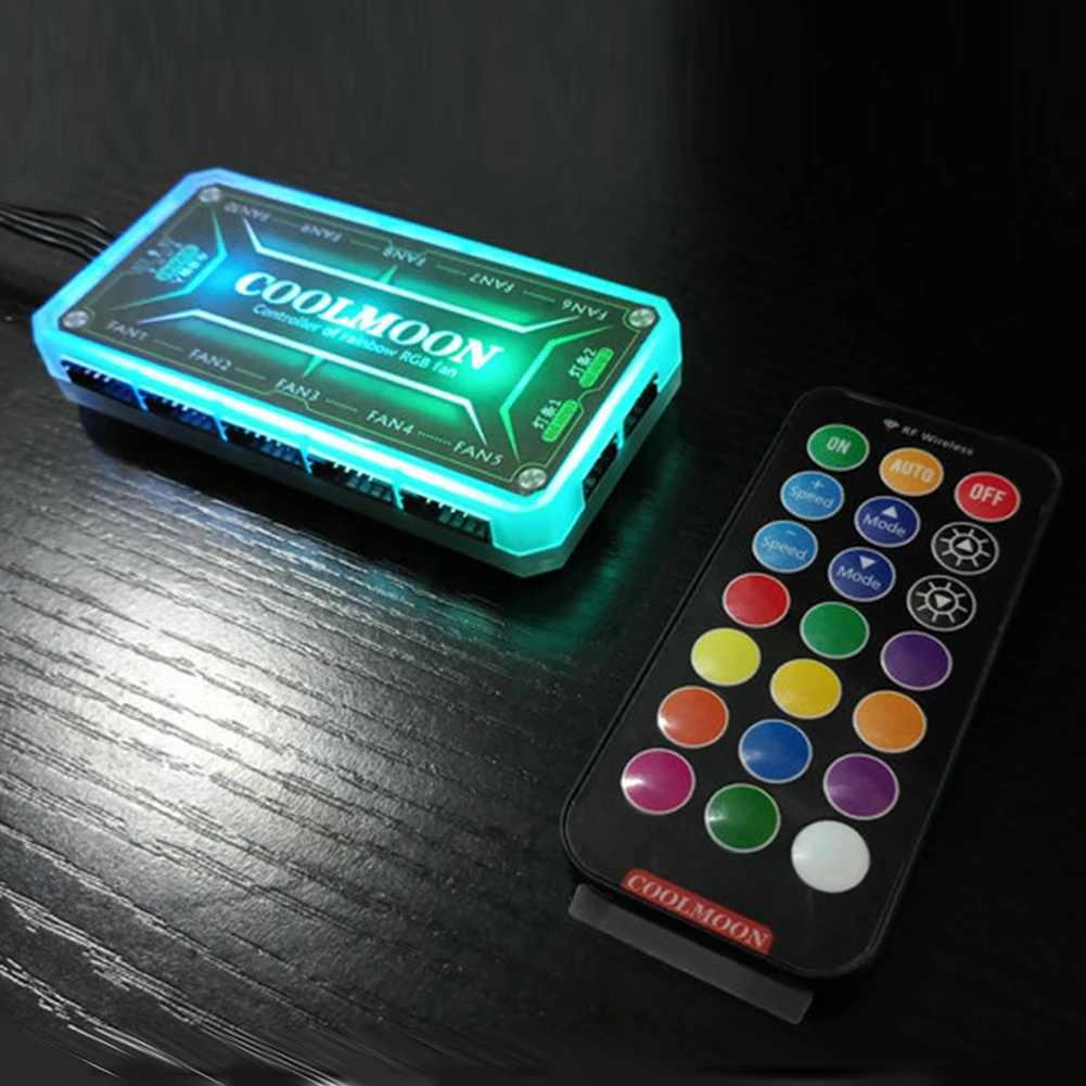 COOLMOON ARGB Controller 12V 5 - Desk Setup Usb Hub recension och pris