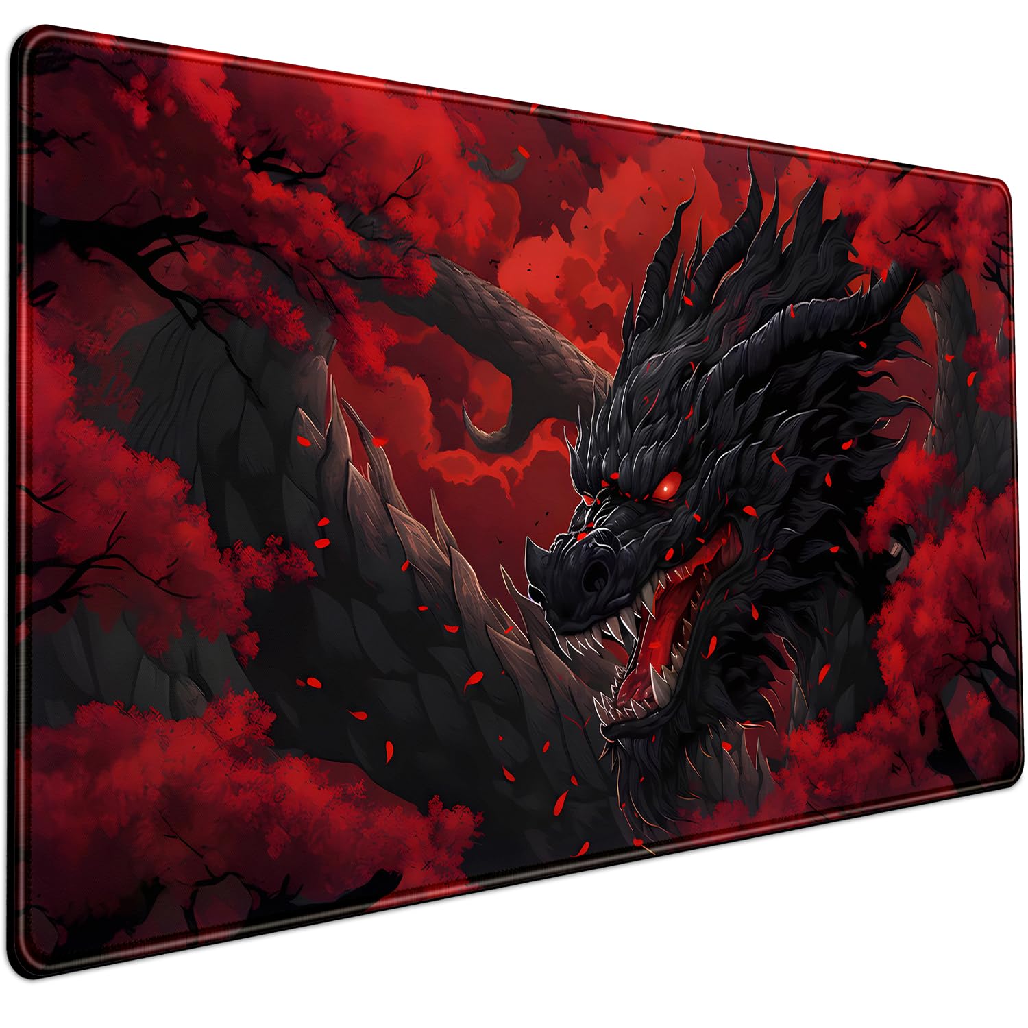 Huge Dragon Large Mouse Pad Co - Desk Setup Red recension och pris