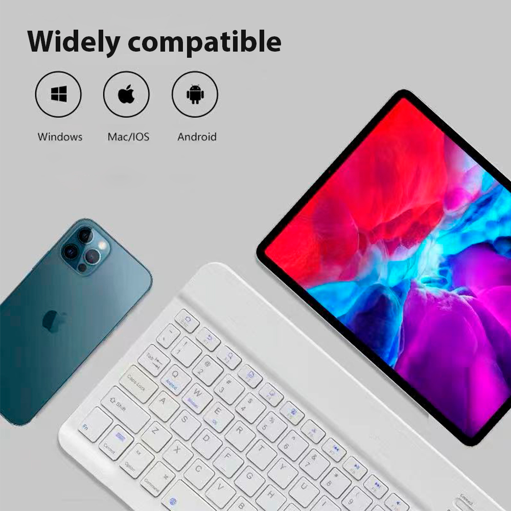 Bluetooth Wireless Keyboard Un - Desk Setup Ipad recension och pris