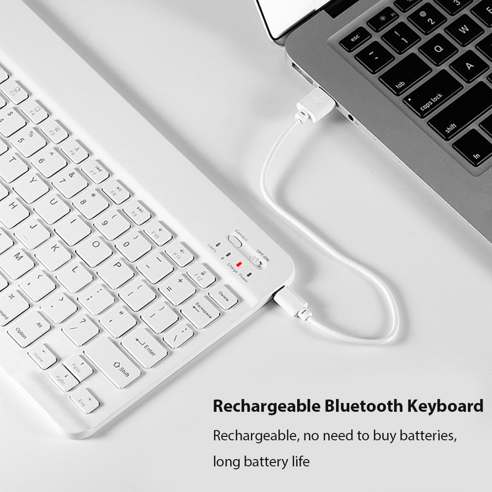 Bluetooth Wireless Keyboard Un - Desk Setup Ipad recension och pris