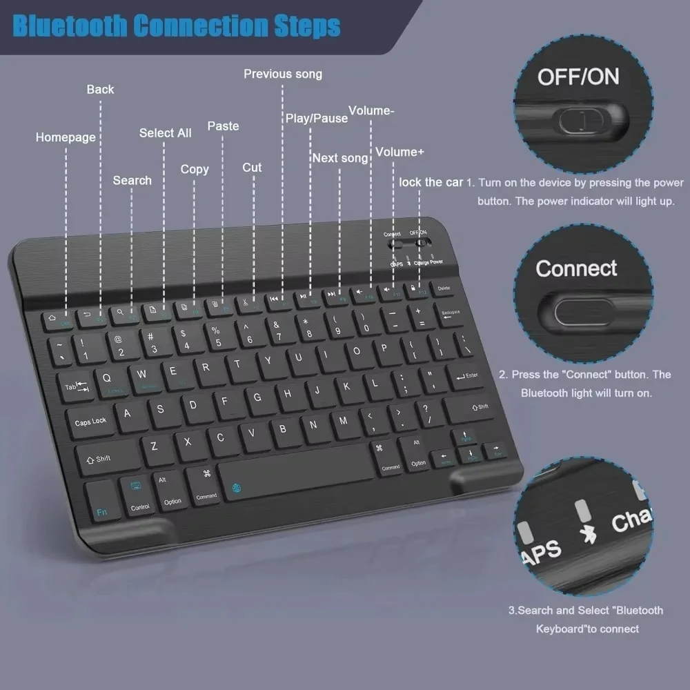 Bluetooth Keyboard for iPad 10 - Desk Setup Ipad recension och pris