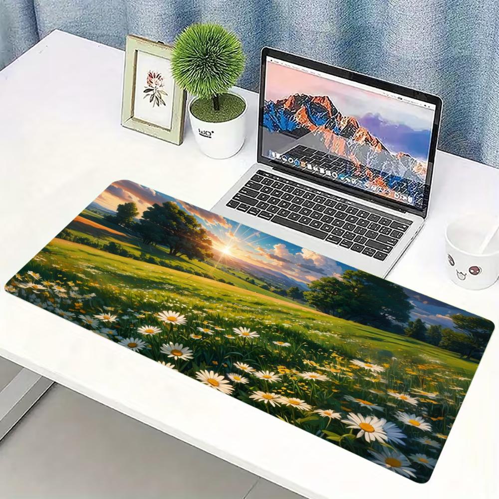 Natural Daisy Meadow Large Ext - Desk Setup Natural recension och pris