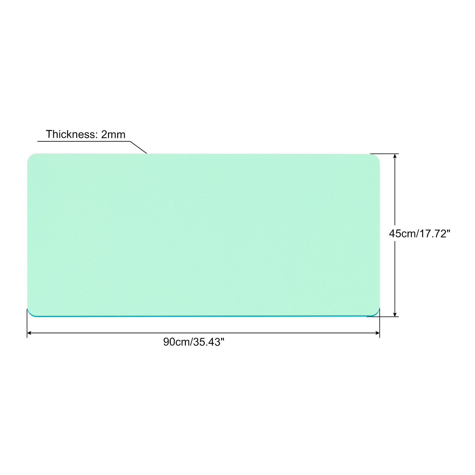 Office Desk Mat Protector PU L - Desk Setup Mat recension och pris
