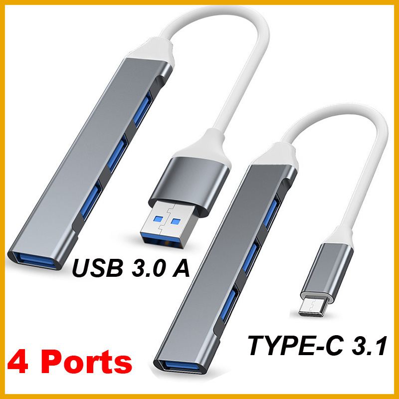 USB 3.0 TYPE-C 3.1 4 Port USB  - Desk Setup Usb Hub recension och pris