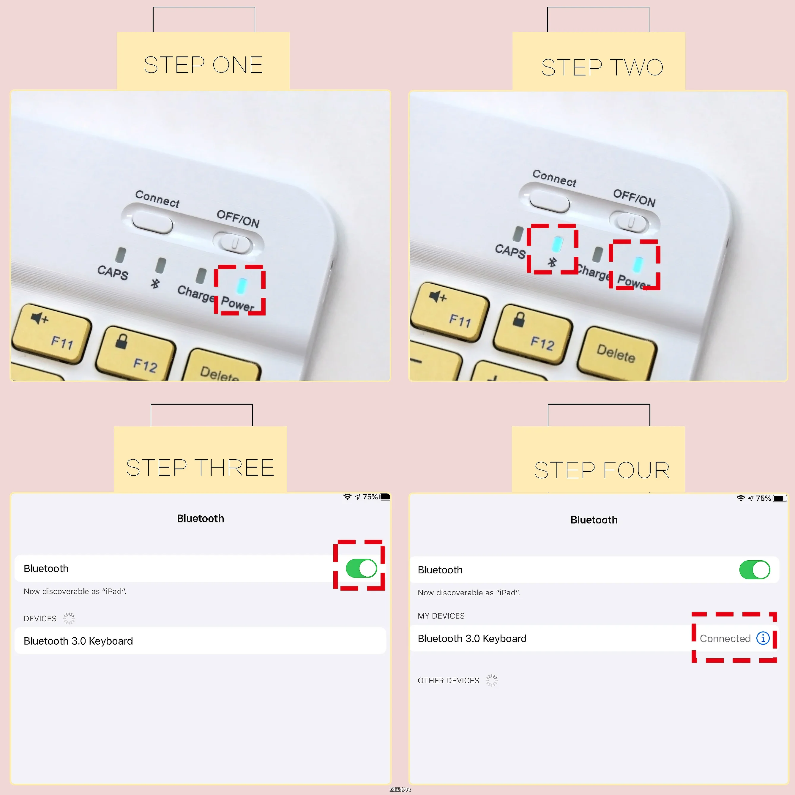 Colorful Candy Bluetooth Keybo - Desk Setup Ipad recension och pris