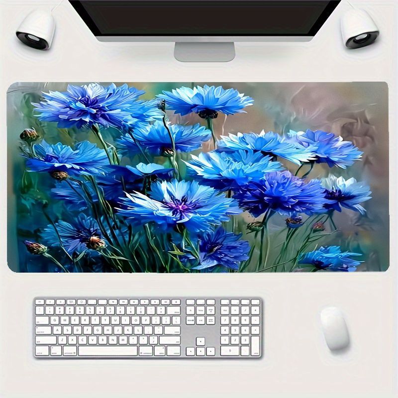 Brand Blue Cornflower Mouse Pa - Desk Setup Natural recension och pris