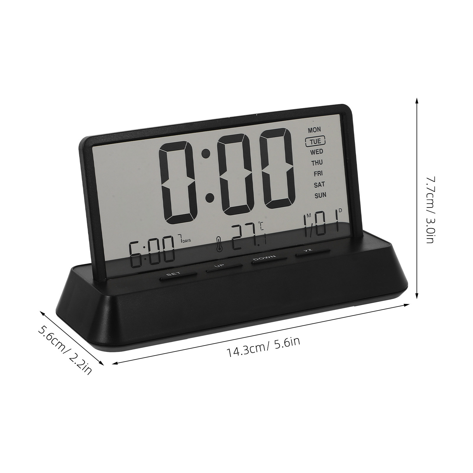 Digital Alarm Clock Small Comp - Desk Setup Bedroom recension och pris