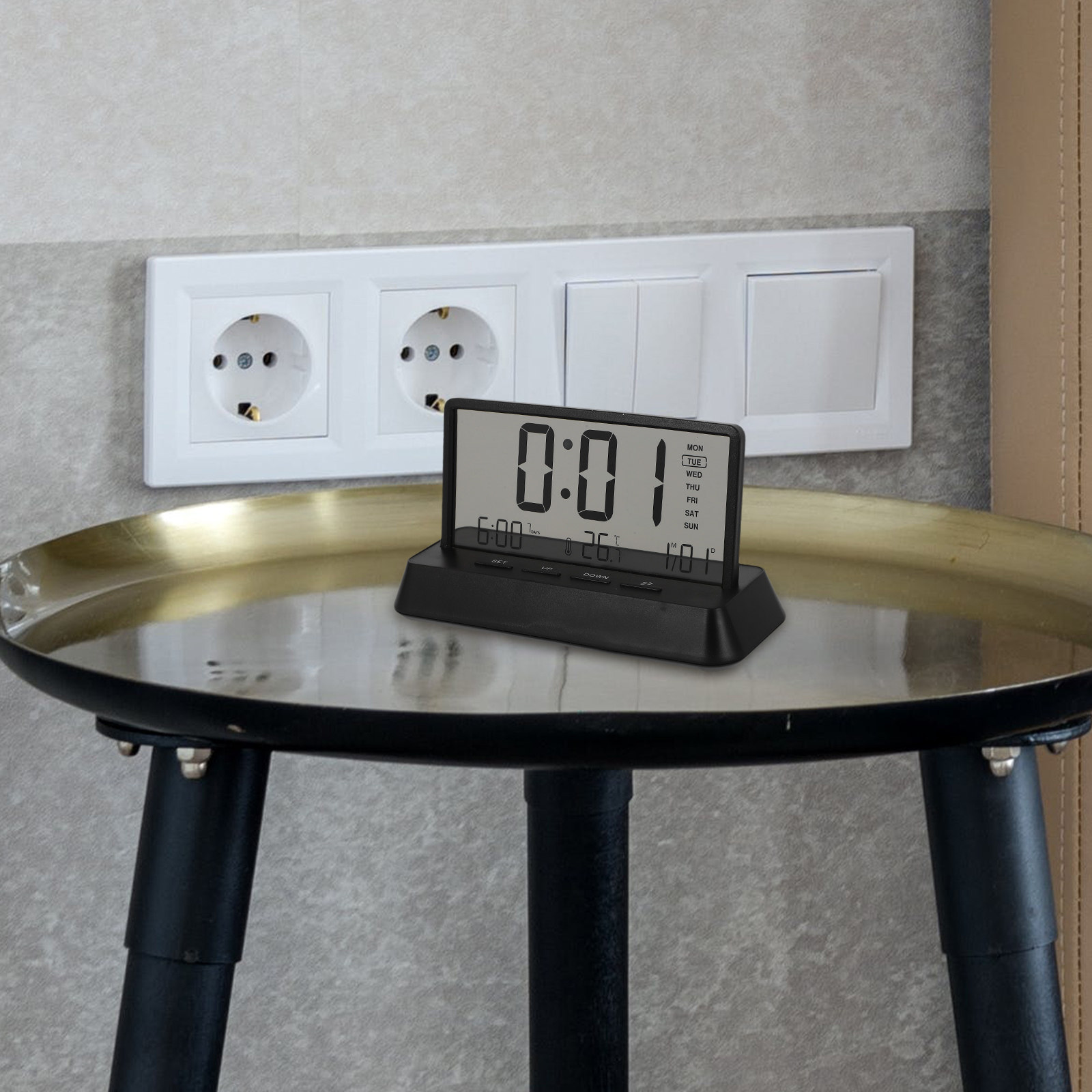 Digital Alarm Clock Small Comp - Desk Setup Bedroom recension och pris