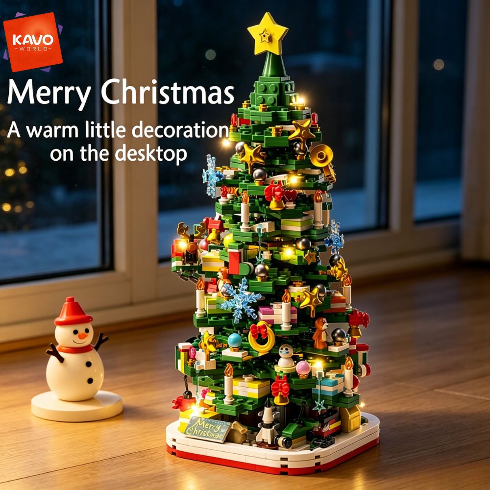 KAVOWORLD 1024pcs Christmas Tr - Desk Setup Options recension och pris