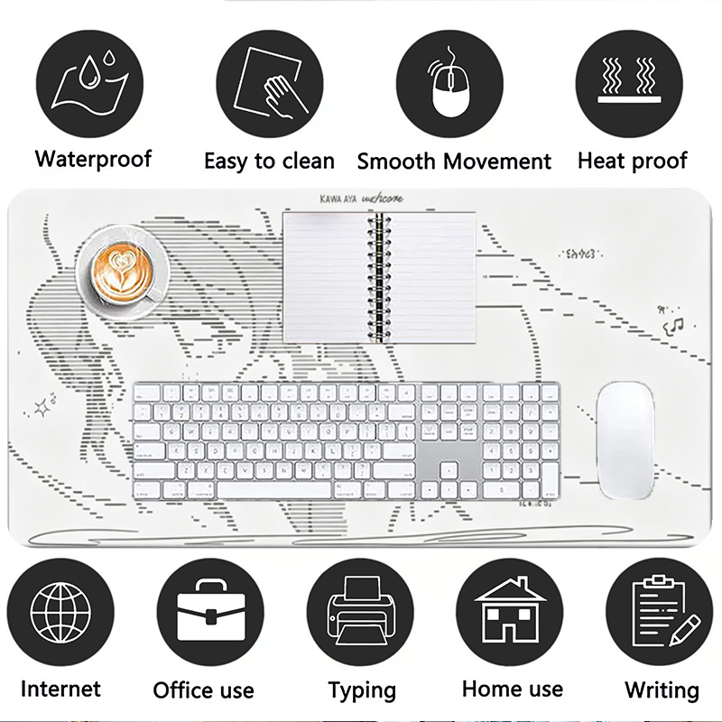 1Pcs Leather Mouse Pad Anime A - Desk Setup Mat recension och pris