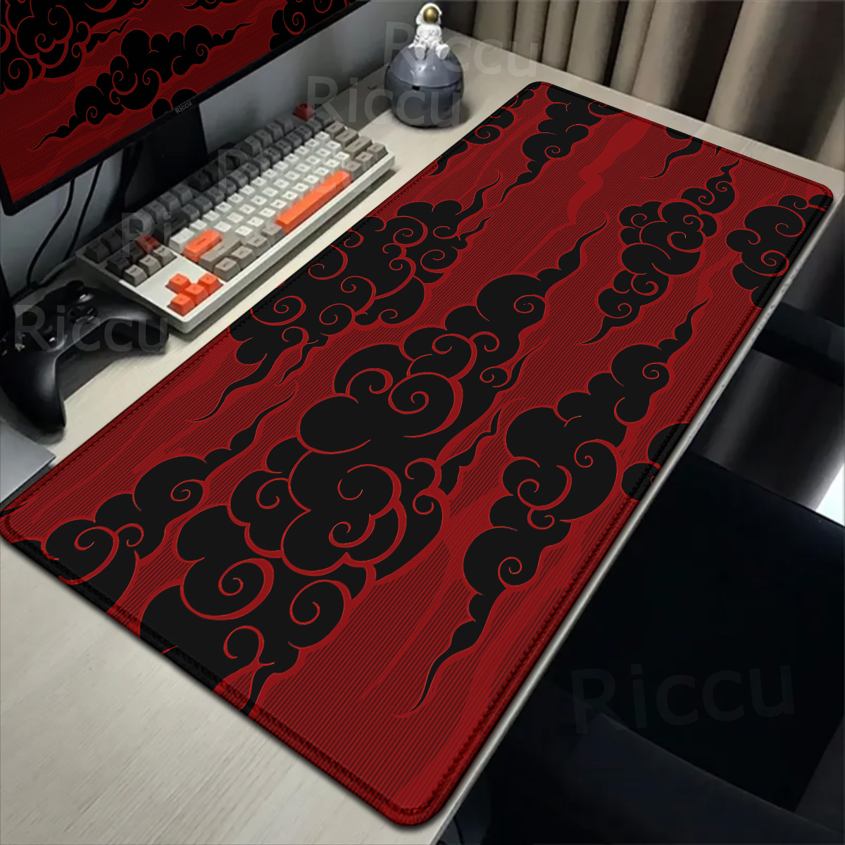 Large Red Cloud Gamer Mousepad - Desk Setup Red recension och pris