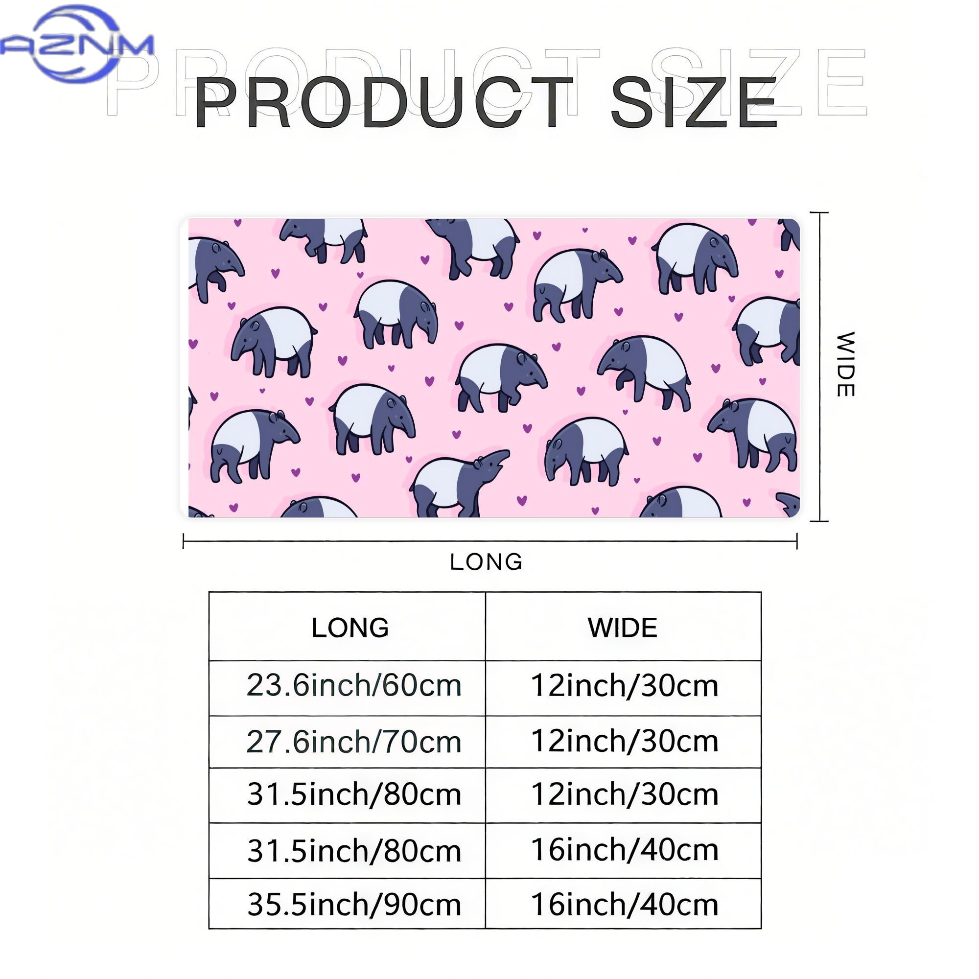 Tiny Tapirs Large Desk Mat for - Your Desk Setup recension och pris
