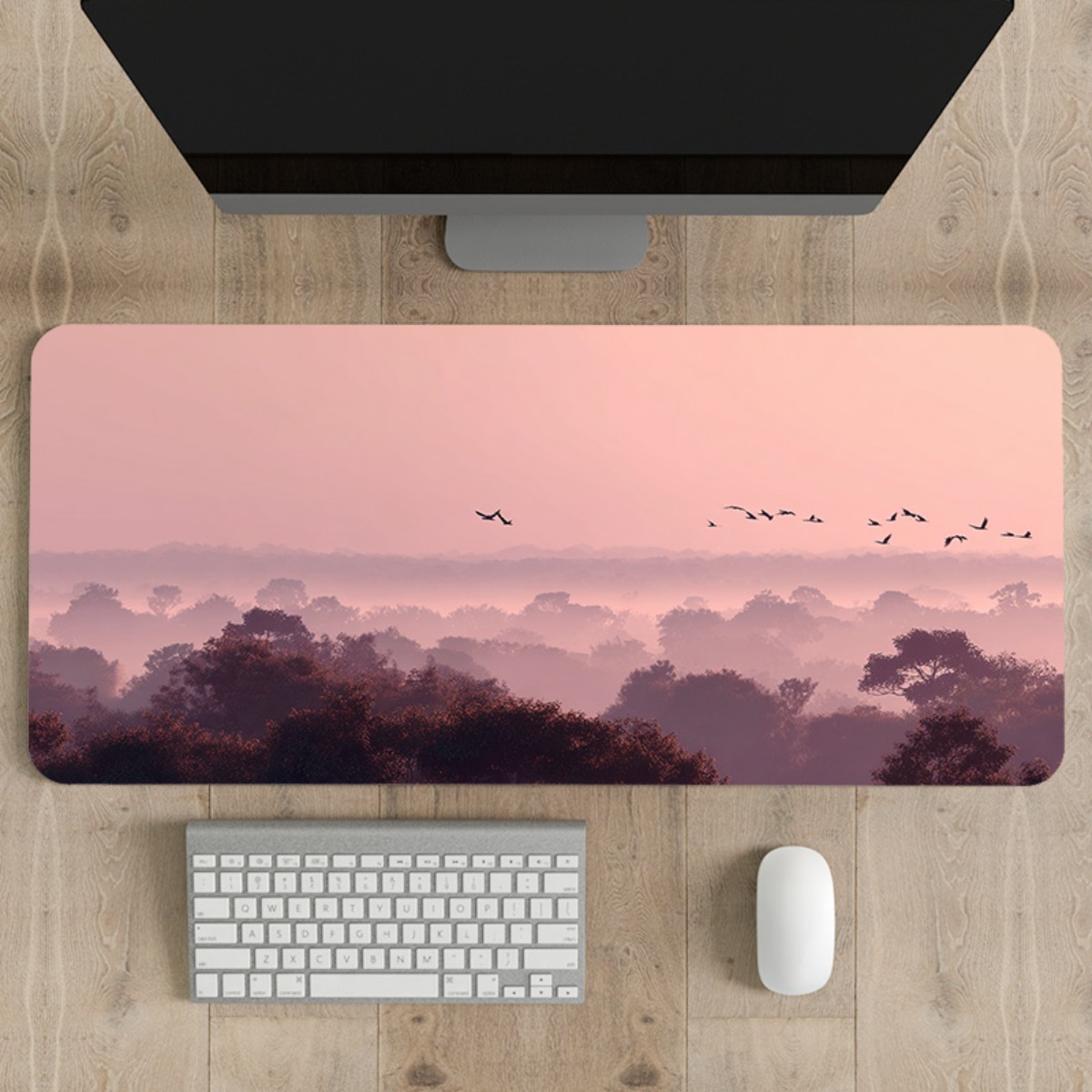 Dreamy Pink & Purple Sky XL mo - Your Desk Setup recension och pris