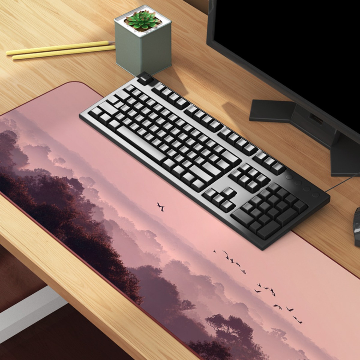 Dreamy Pink & Purple Sky XL mo - Your Desk Setup recension och pris